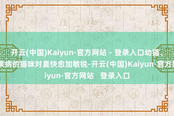 开云(中国)Kaiyun·官方网站 - 登录入口幼猫、老年猫和患有疾病的猫咪对直快愈加敏锐-开云(中国)Kaiyun·官方网站   登录入口