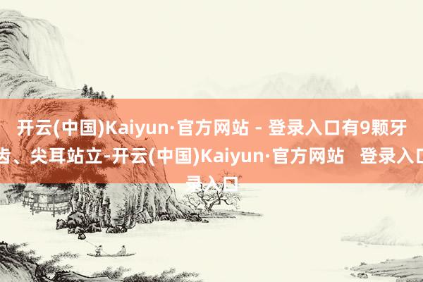开云(中国)Kaiyun·官方网站 - 登录入口有9颗牙齿、尖耳站立-开云(中国)Kaiyun·官方网站   登录入口