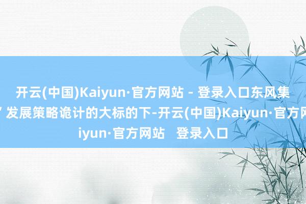 开云(中国)Kaiyun·官方网站 - 登录入口东风集团在“十四五”发展策略诡计的大标的下-开云(中国)Kaiyun·官方网站   登录入口