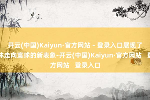 开云(中国)Kaiyun·官方网站 - 登录入口展现了春节不休走向寰球的新表象-开云(中国)Kaiyun·官方网站   登录入口