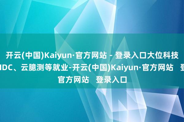 开云(中国)Kaiyun·官方网站 - 登录入口大位科技:提供 IDC、云臆测等就业-开云(中国)Kaiyun·官方网站 登录入口